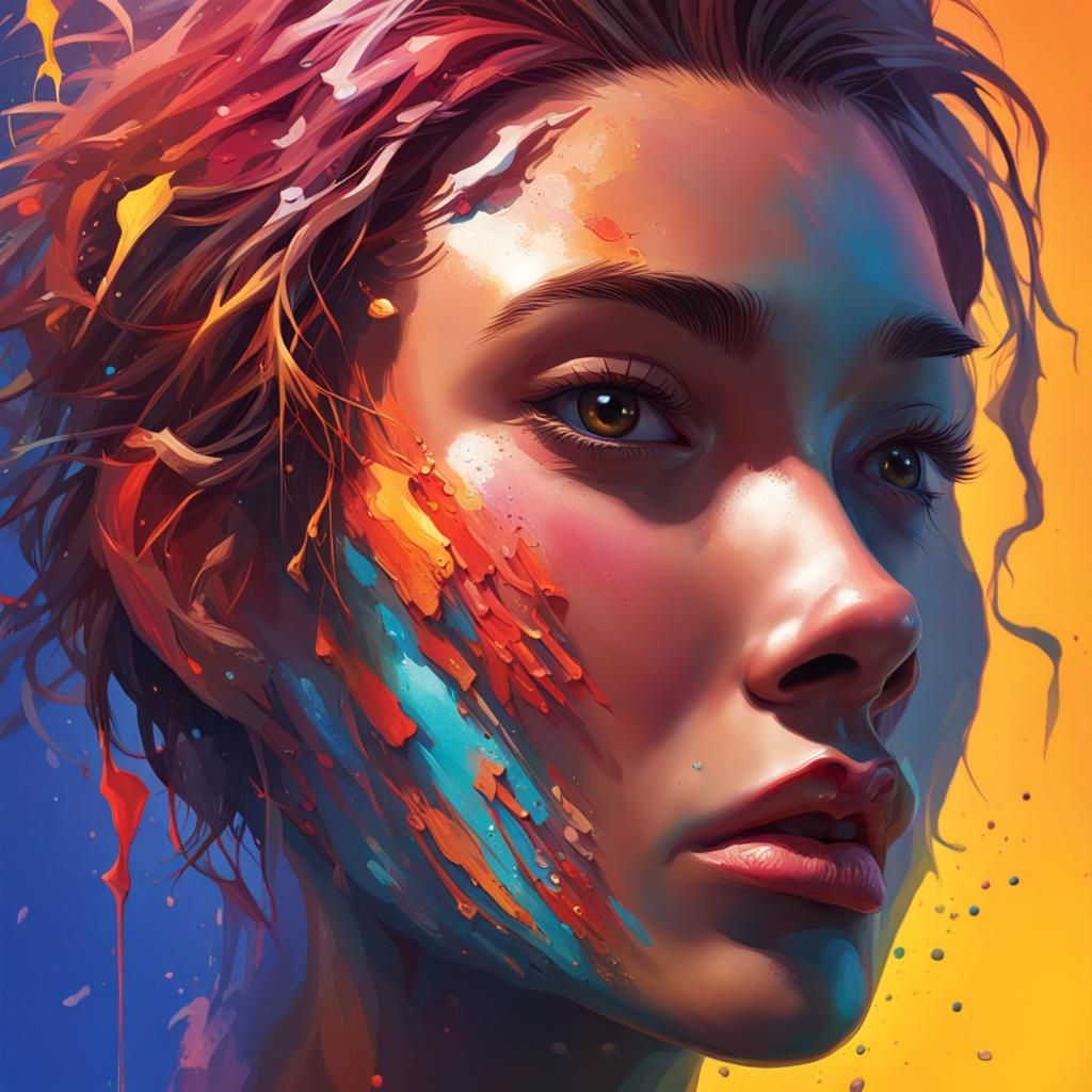 Hyperrealistic Song in Splash Art Style