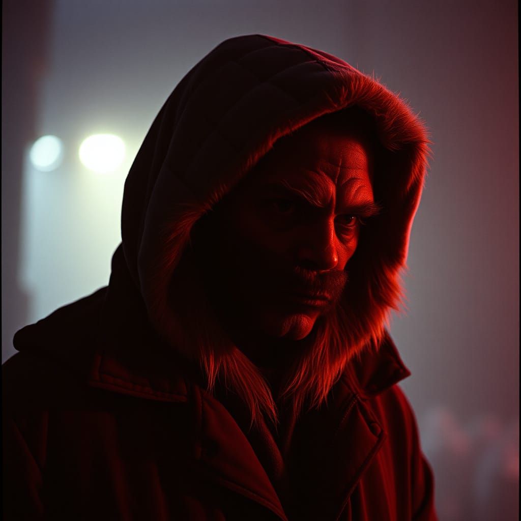 Dramatic Anteater in Cinematic Film Still