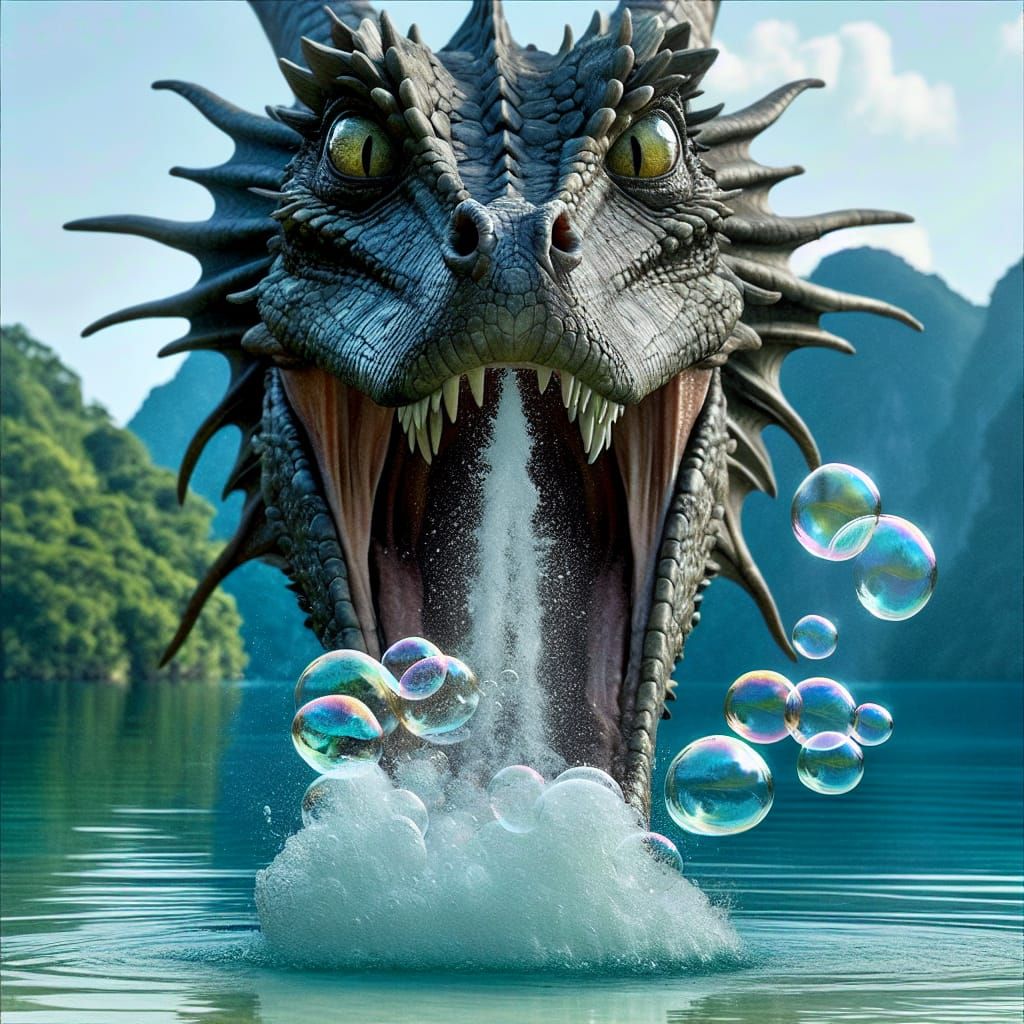 Dragon's Plunge: A Breath-Holding Dive into a Lagoon