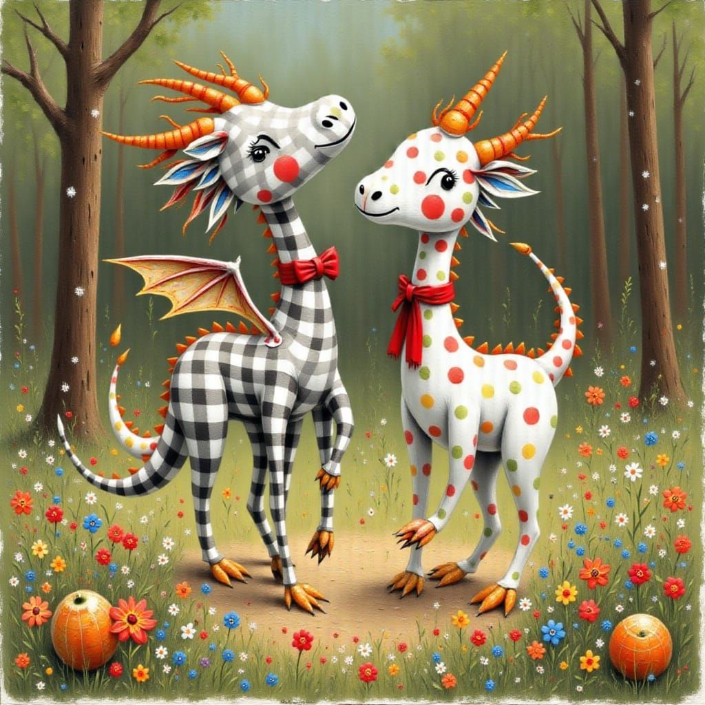 Tiny Dragons in a Black Theater