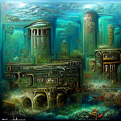 Lost Underwater City Ruins