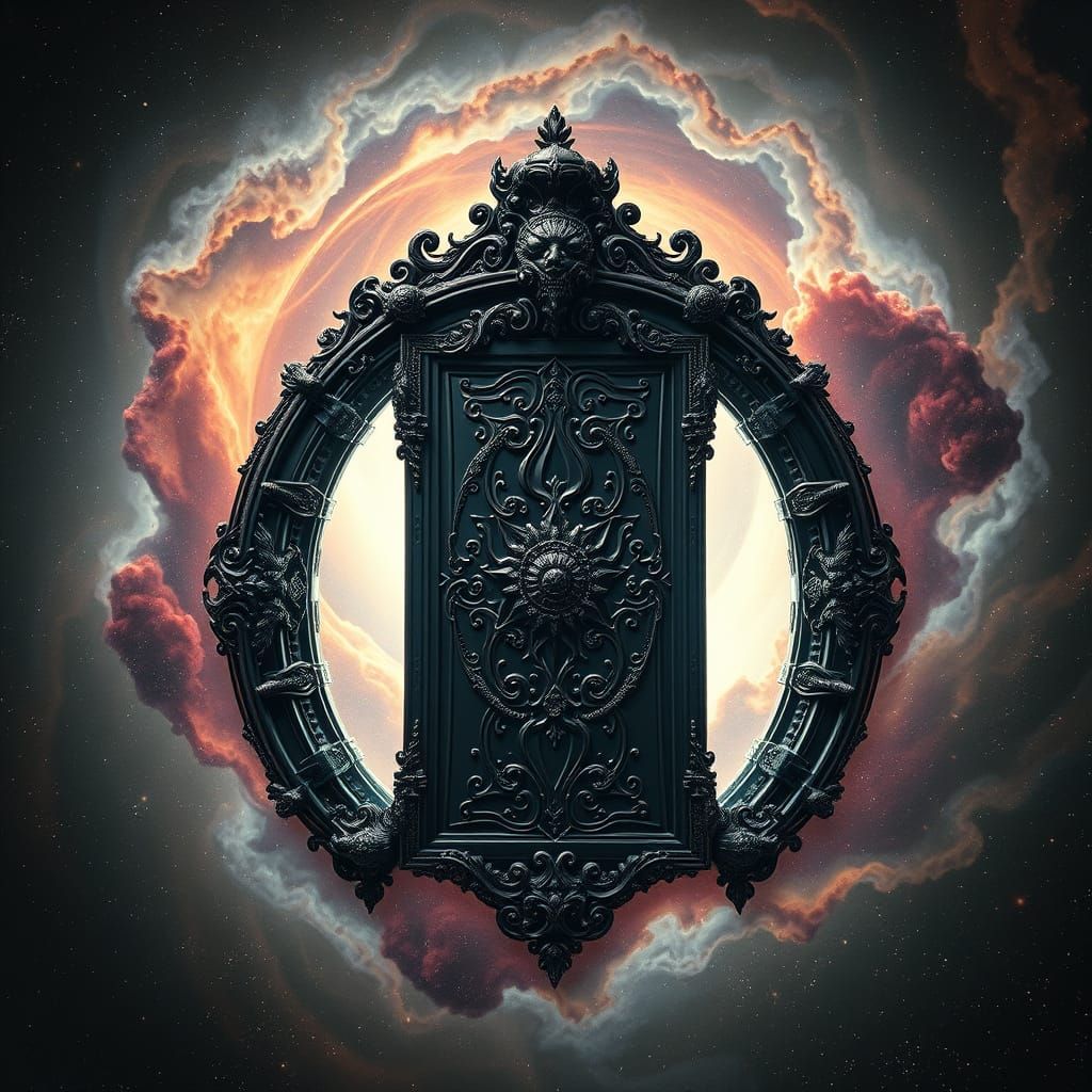 Obsidian Doorway to Cosmic Horror Nebula
