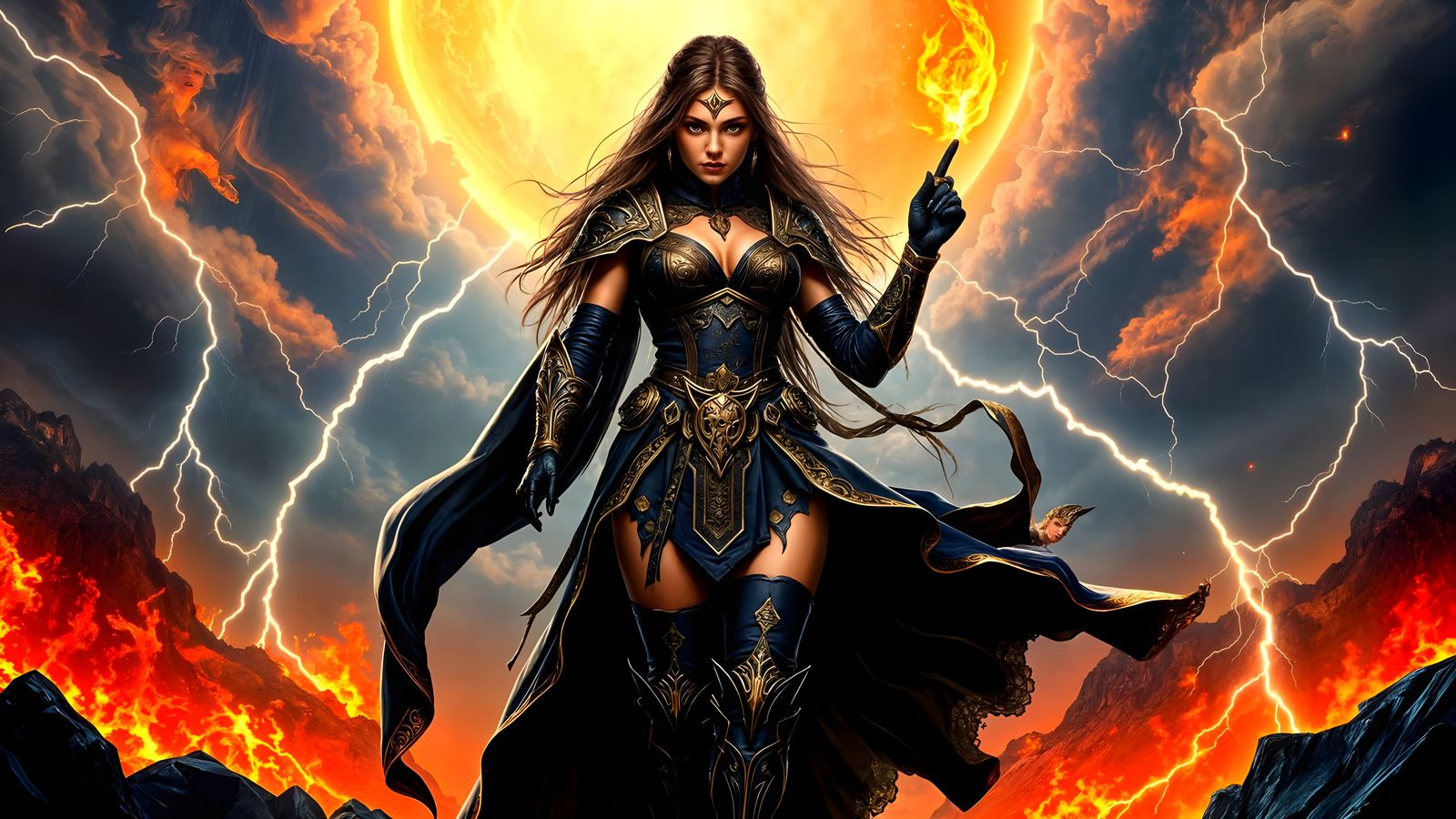 Epic Fantasy Warrior in HDR Digital Art