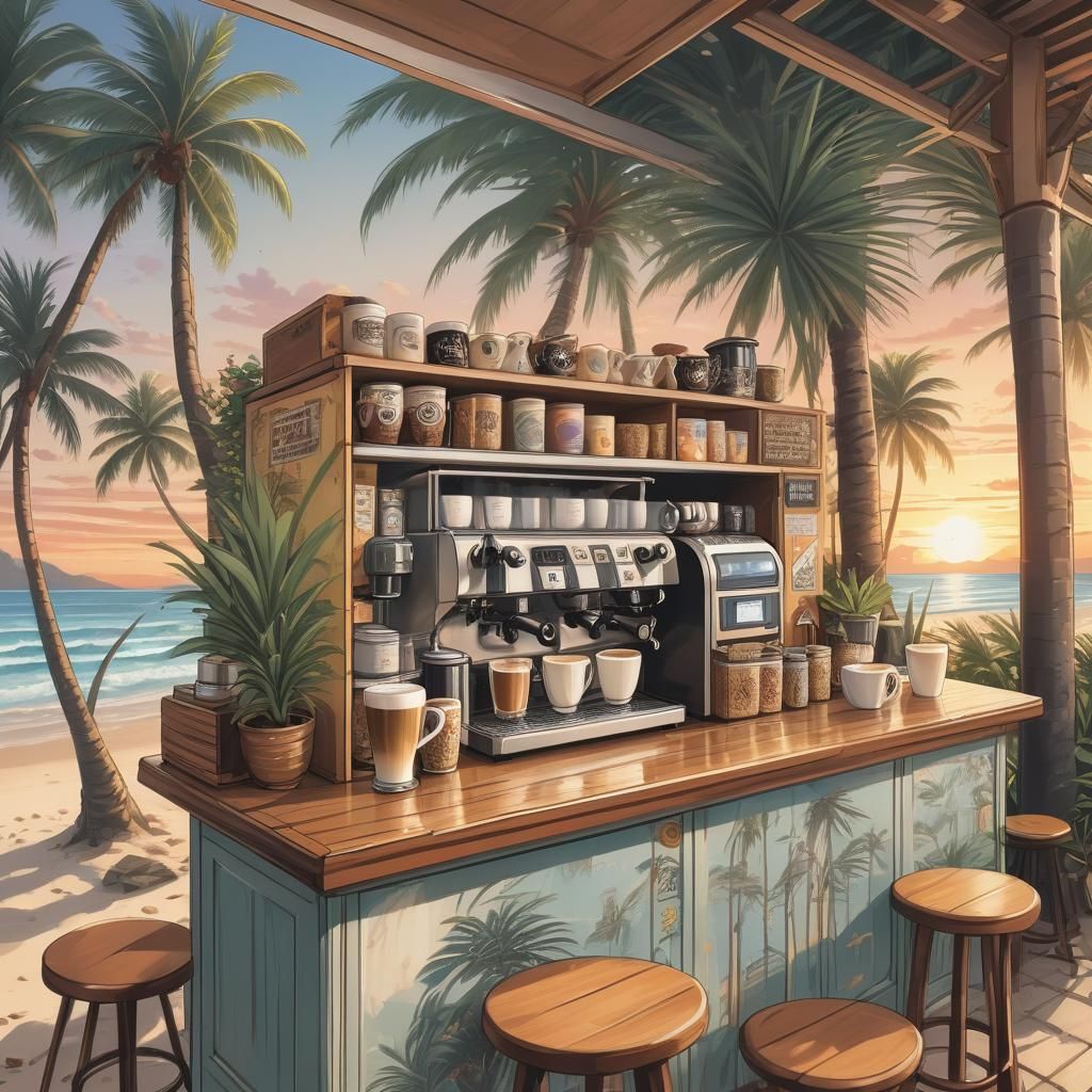 Anime Coffee Bar at Sunset Beach