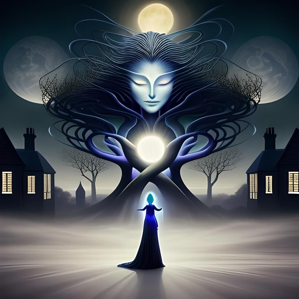 Surreal Sleepwalker's Dream in Digital Art Style