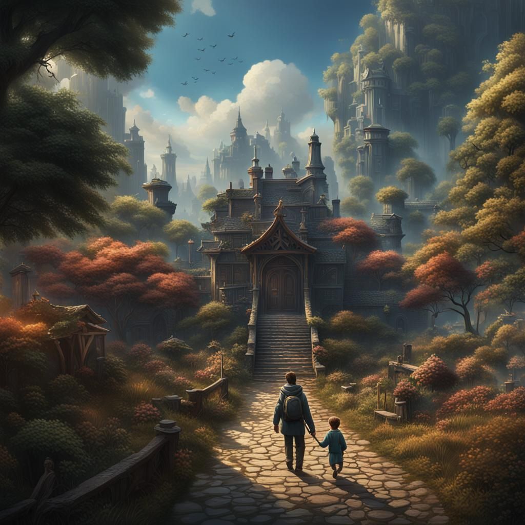 Ali Visits His Grandmother: Fantasy Concept Art