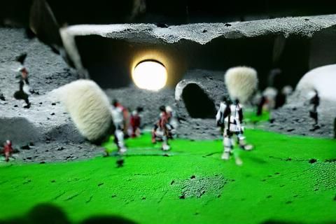 Epic Moon Soccer Match: AC Milan vs Juventus