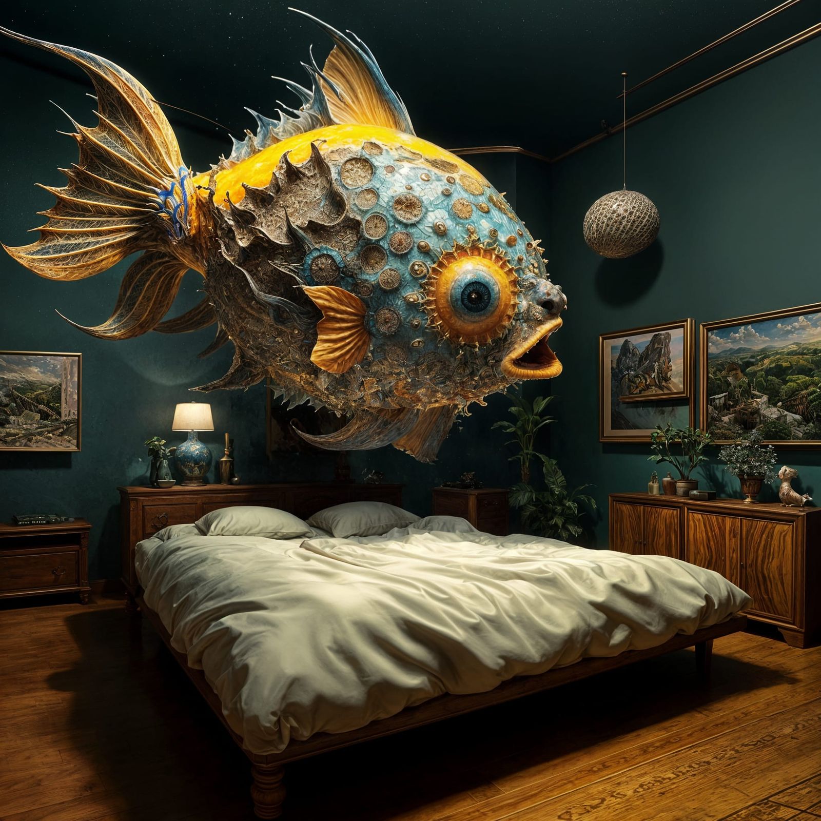 Surreal Mandelbulb Landscape in Vivid Octane Render