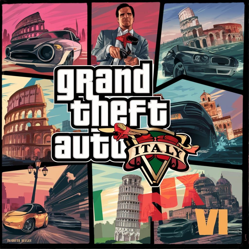 Grand Theft Auto XI Italy: Modern Retro Logo