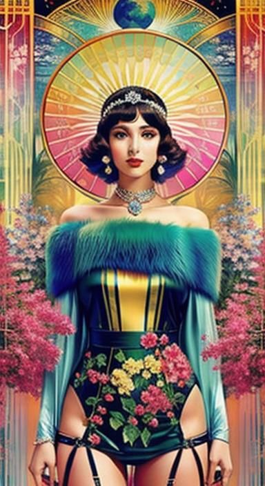 Art Deco Design with Monet-Inspired Colors