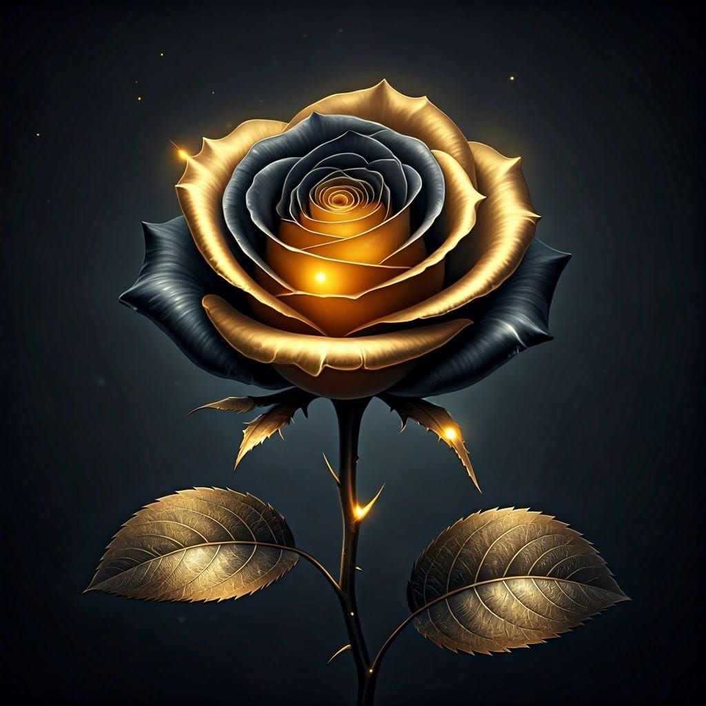 Ethereal Fantasy Rose in Golden Glory