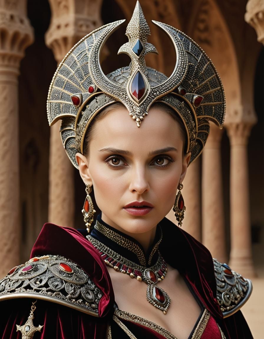 Nosferatu Portrait in Desert Temple Ruins