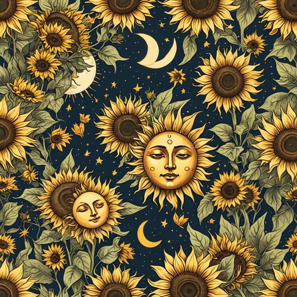 Sun and Moon Sunflower Embodiment