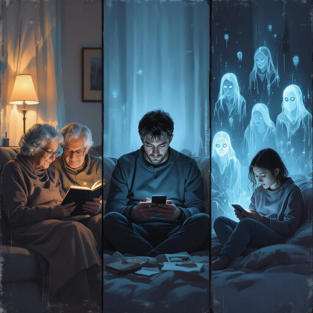 Triptych: Digital Isolation and Fading Connection