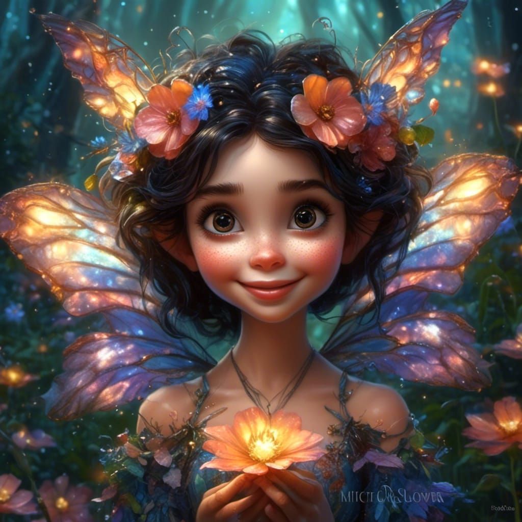 Enchanting Fairy Portrait in Fantasy World