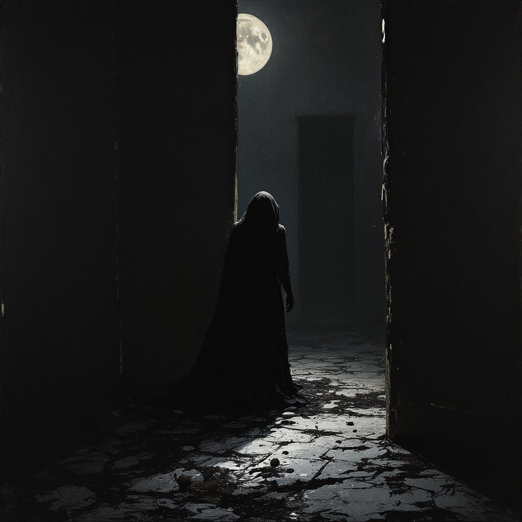 Gothic Horror Fusion: Black Paintings and Folklore