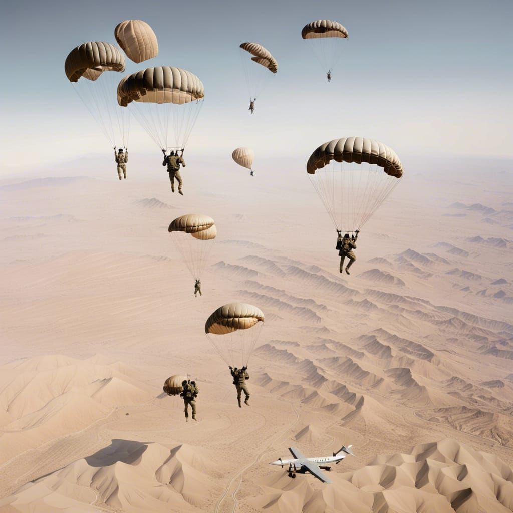 Paratroopers Leap Over Afghanistan in Military Operation