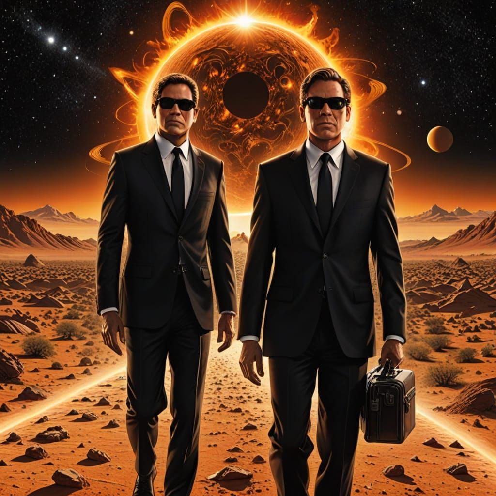 Men in Black Orbiting the Sun