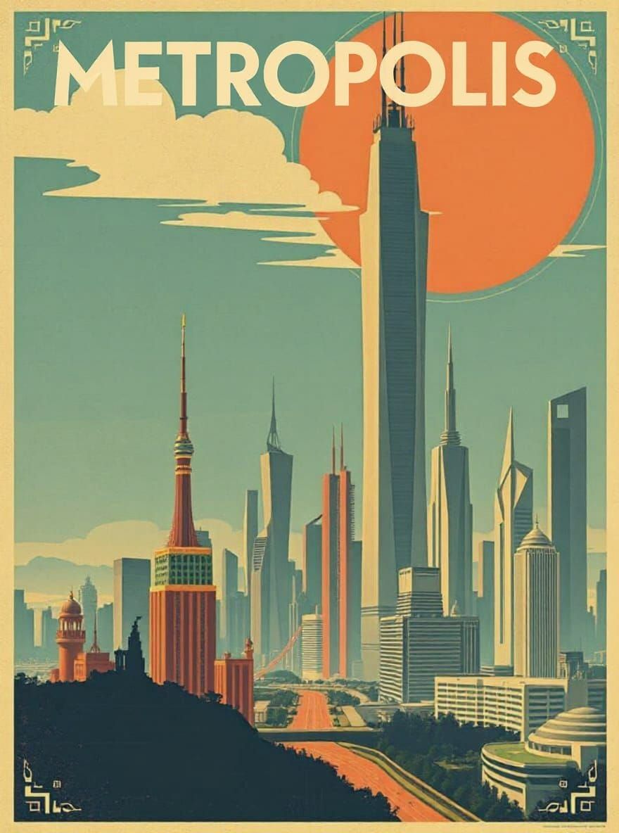 Explore the Futuristic Metropolis Cityscape