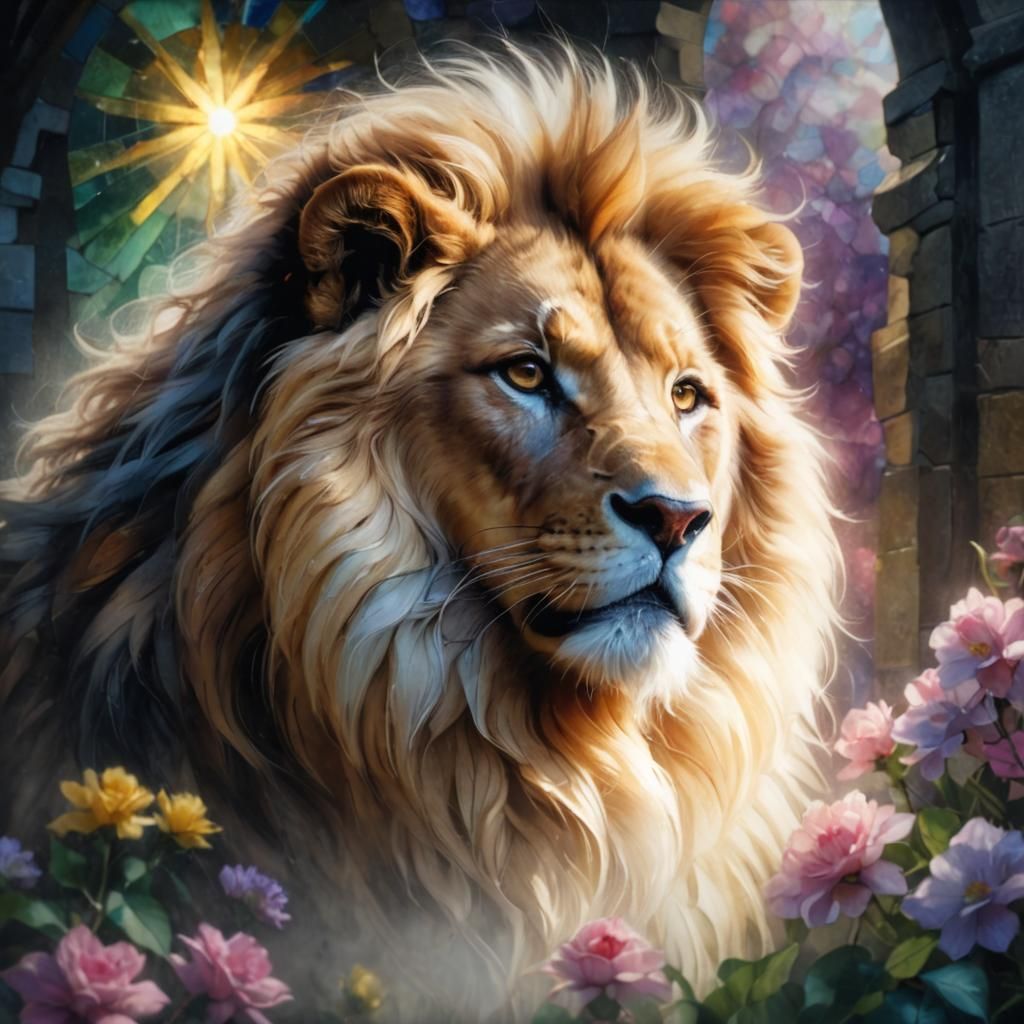 Intricate Stained Glass Window Art