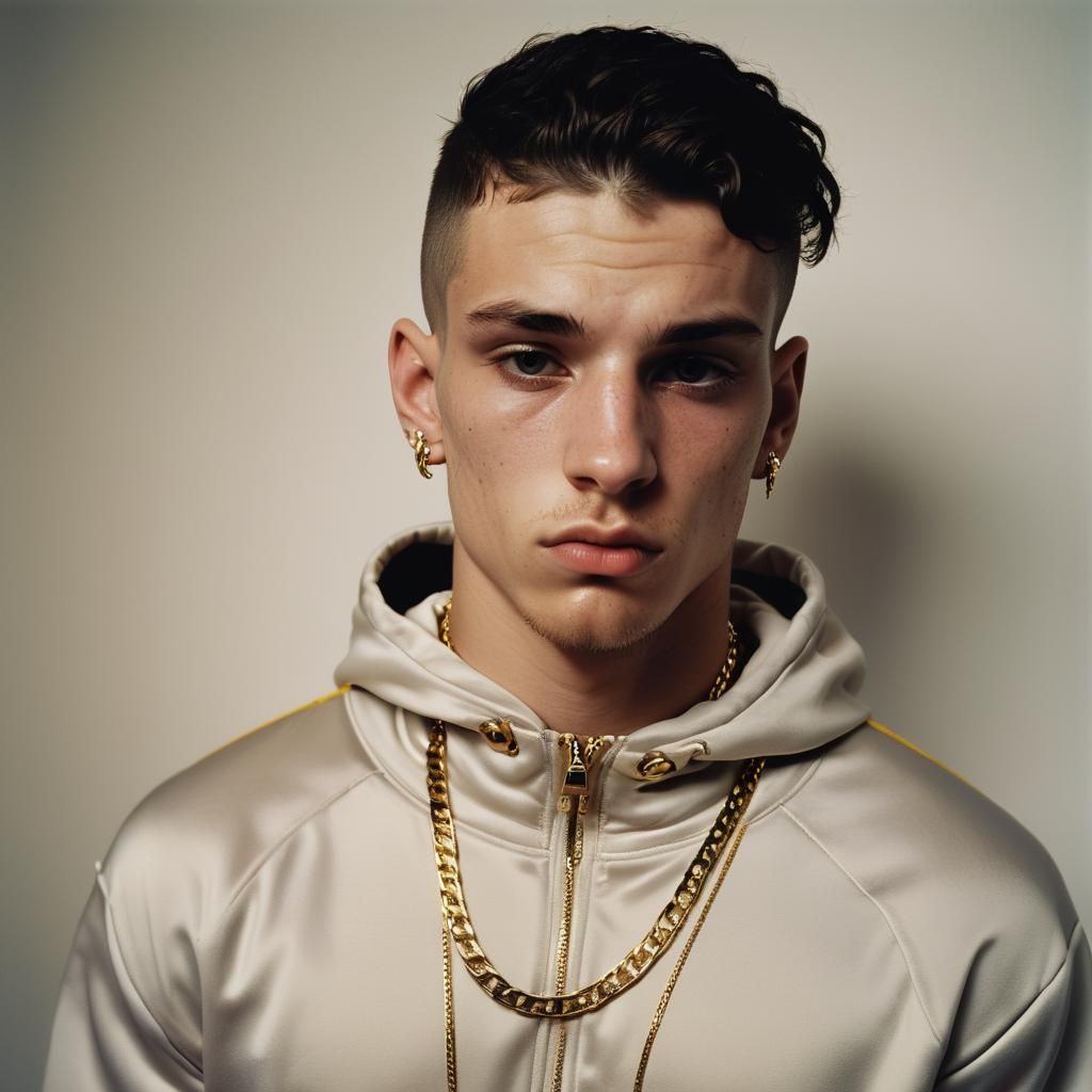 High-Fashion Portrait of a Confident Young Man