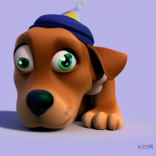 Cutest Dog Ever: 3D Pixar-Style Art
