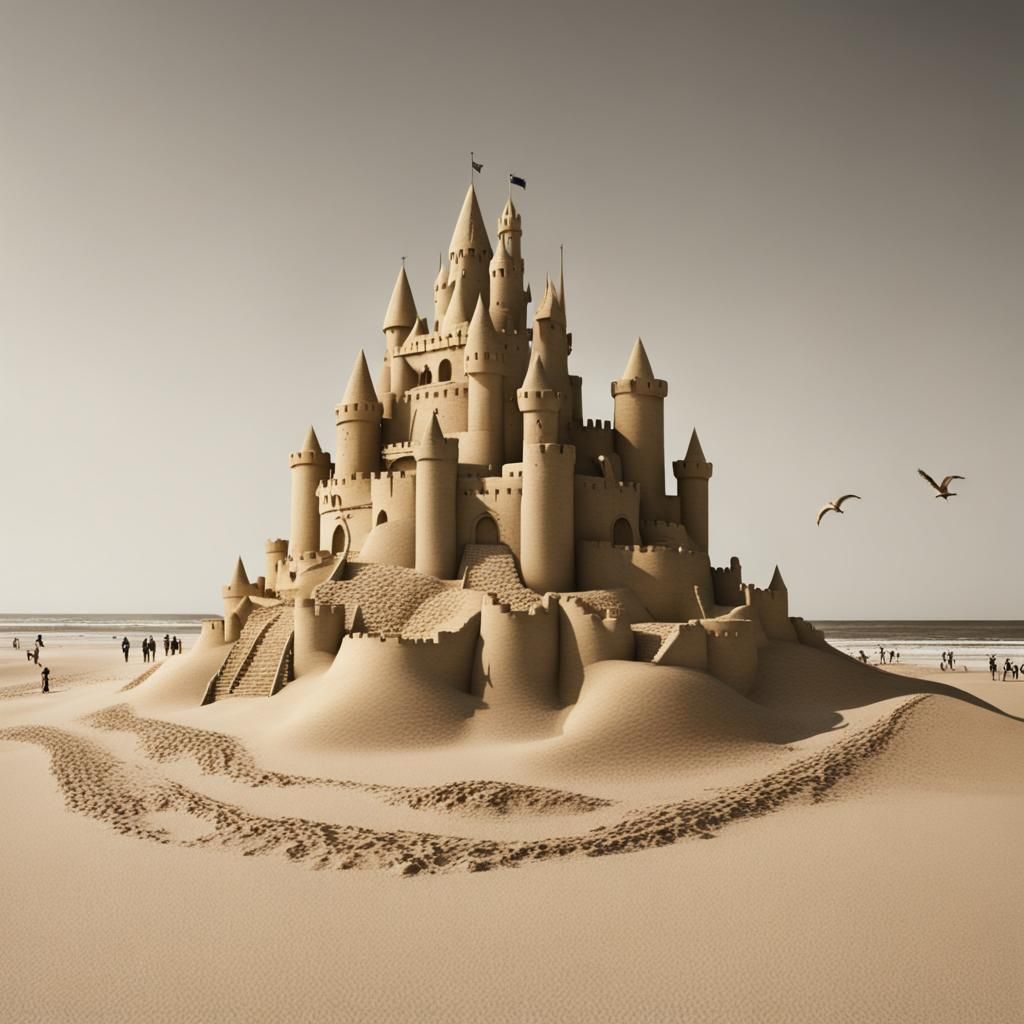AI Generated Sandcastle