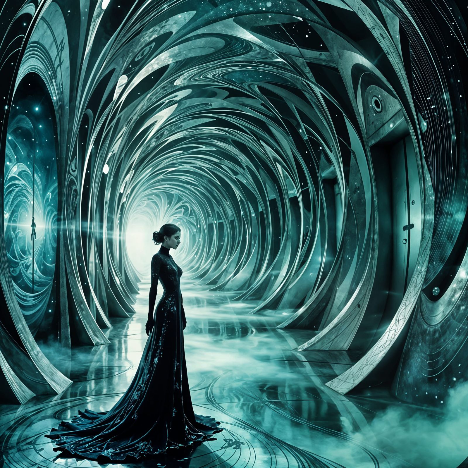 Abstract AI Image: Sense and Nonsense