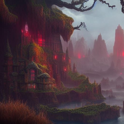 Fantastical Odd One Out Digital Painting