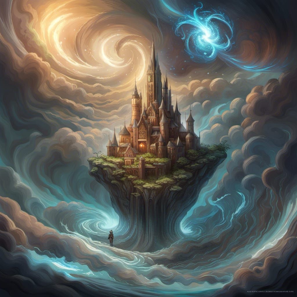 Elemental Vortex Portal with Demonic Sigils