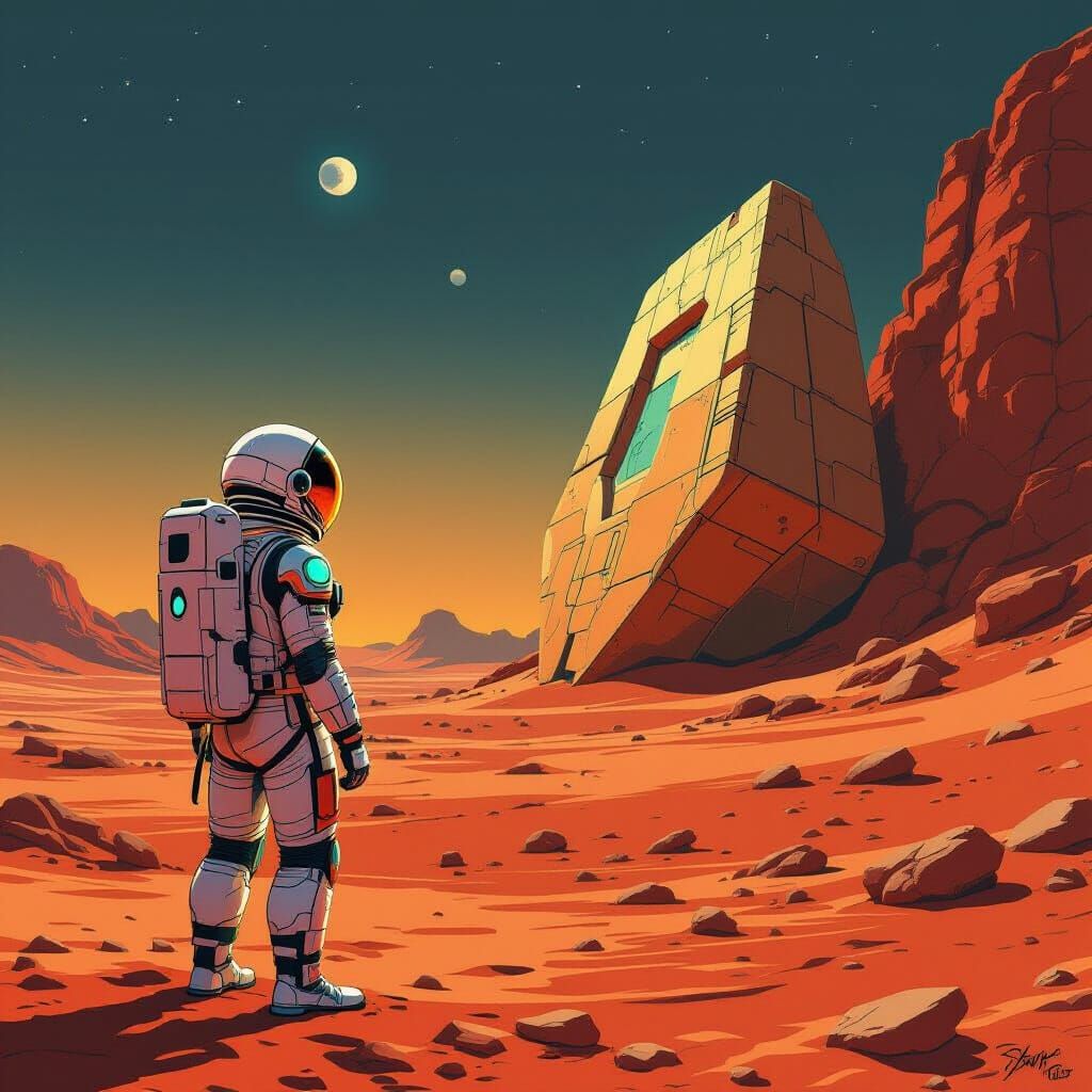 Astronaut Discovers Ancient Alien Artifact on Mars