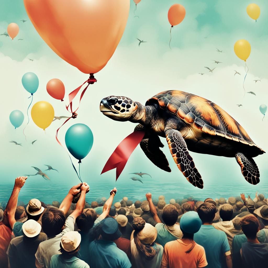 Activist Poster: Balloons' Impact on Wildlife