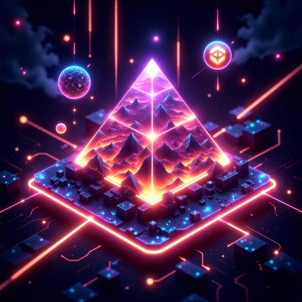 3D digital pyramid 