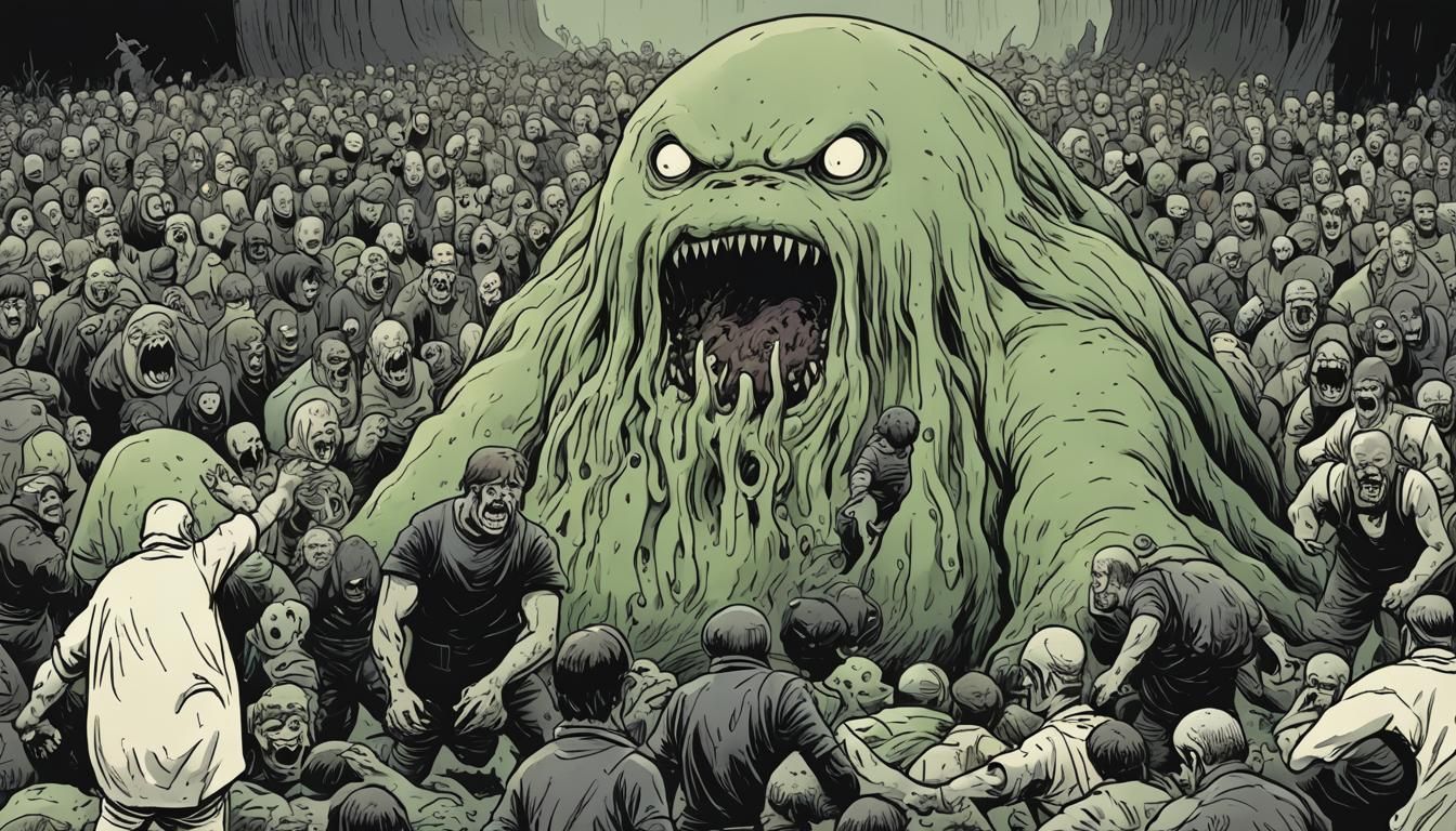 Giant Blob of Terror Escapes, People Flee