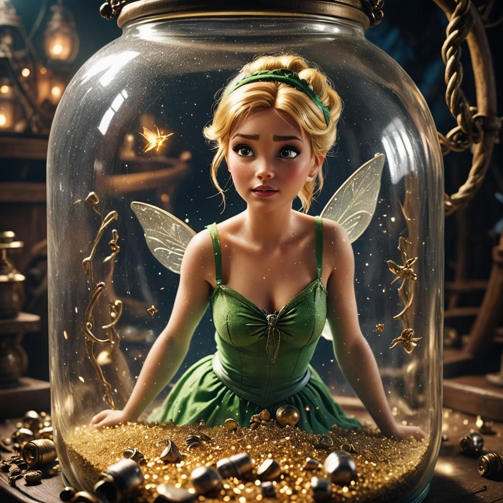 Tinkerbell Trapped: Cinematic Pirate Ship Still