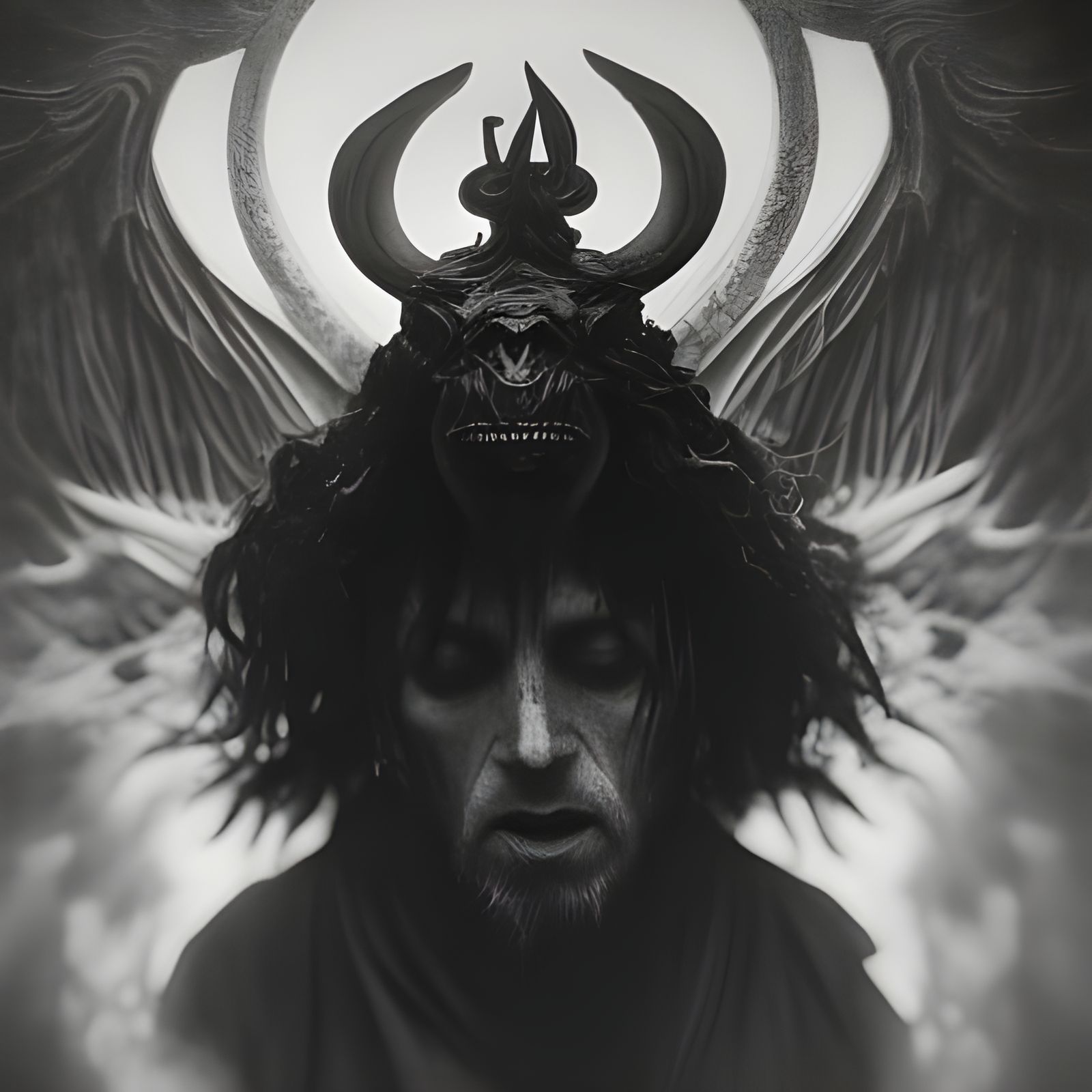 Baphomet Horror Portrait Inspired by Doré and Rutkowski