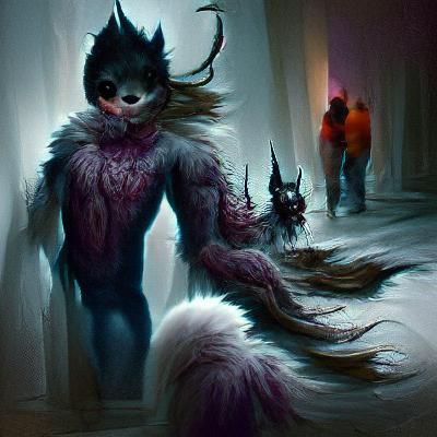 Sinister Furry Character Art in Fantasy Style