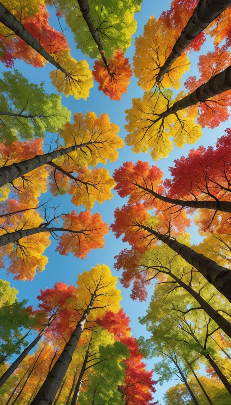 Vibrant Autumn Canopy: Nature Photography