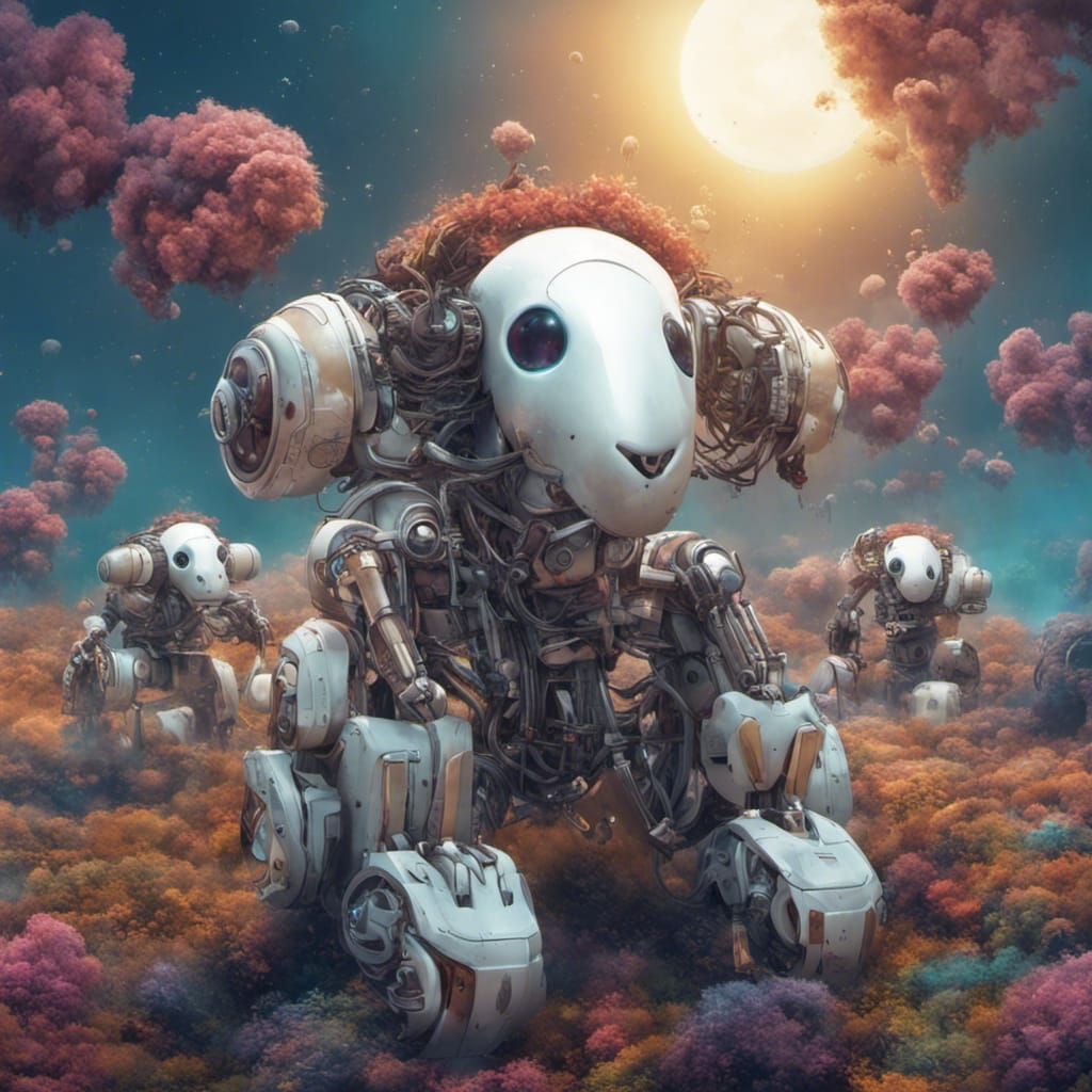Robots Dream of Electric Sheep: Hyperrealistic Art