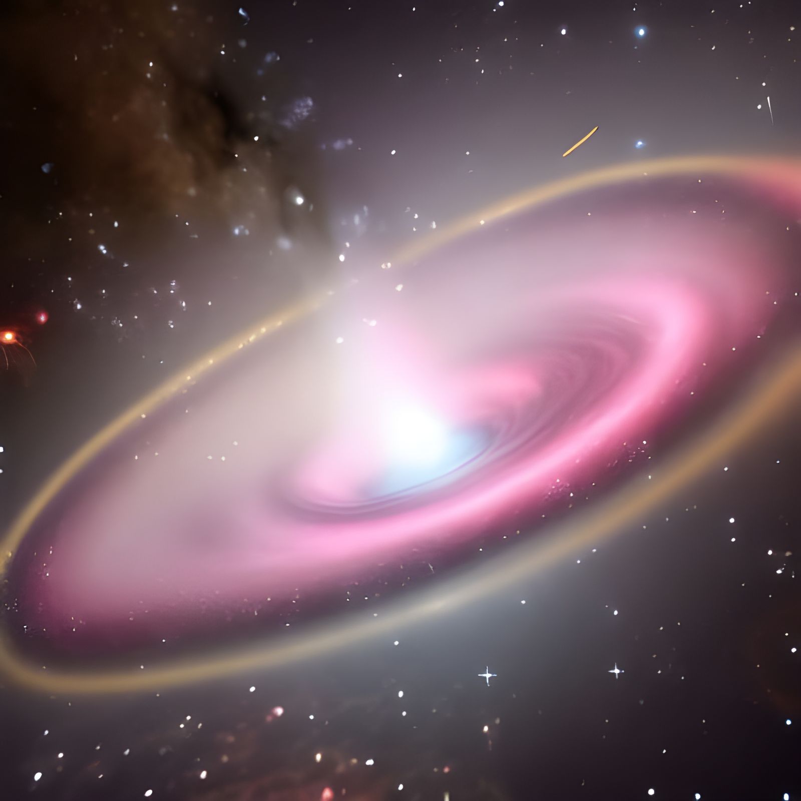 Surreal Nebula Black Hole Multitude