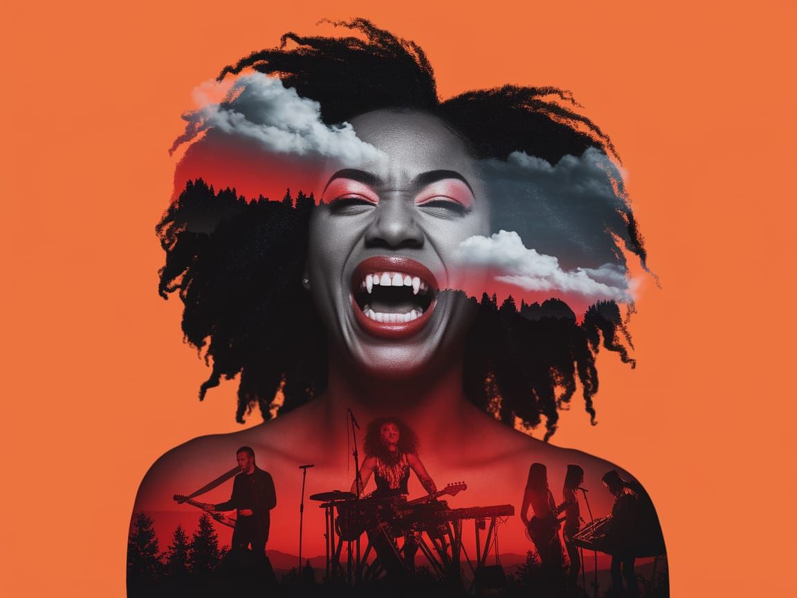 Afrofuturist Vampire Siren