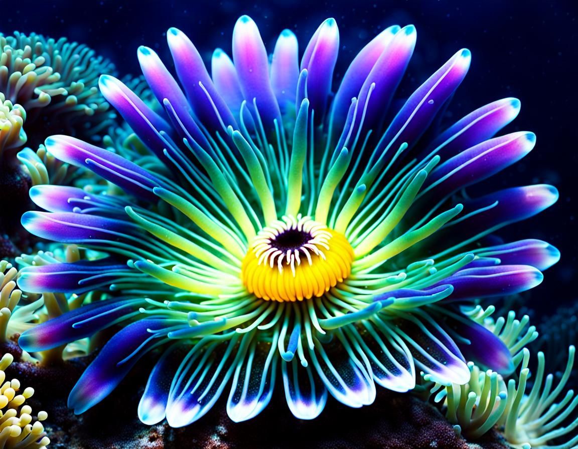 Fantastic Sea Anemone: An AI Interpretation