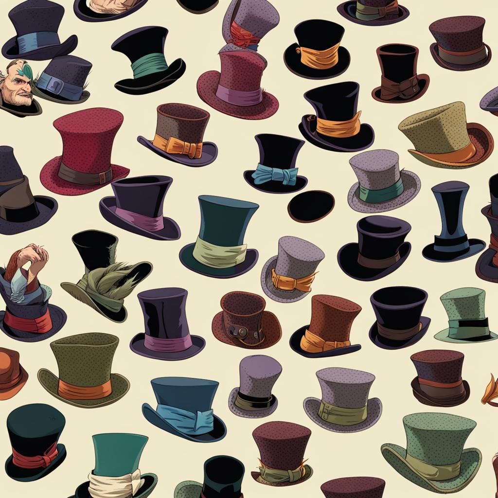 Eccentric Mad Hatter Hat Collection