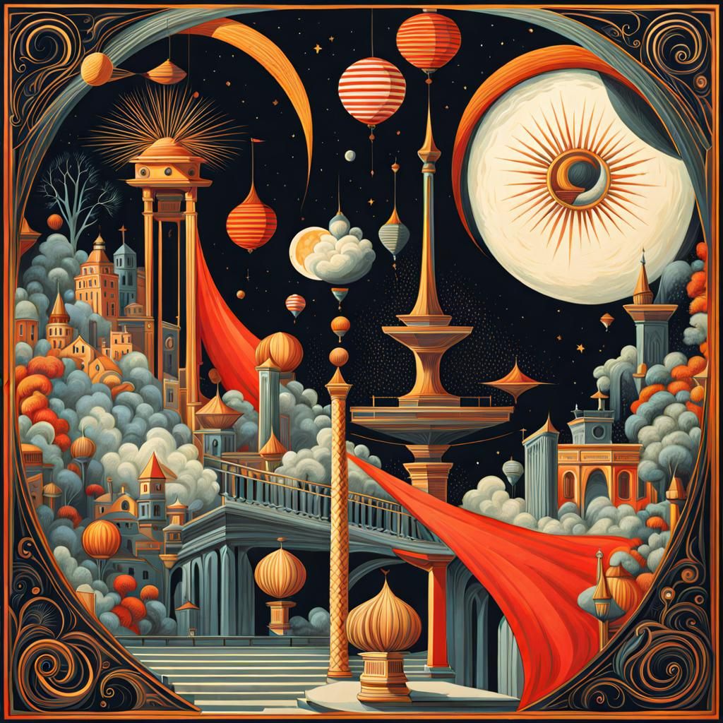 Intense Illusions Inspired Illustration