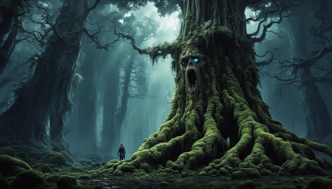 Treant Guardian in Post-Apocalyptic Forest