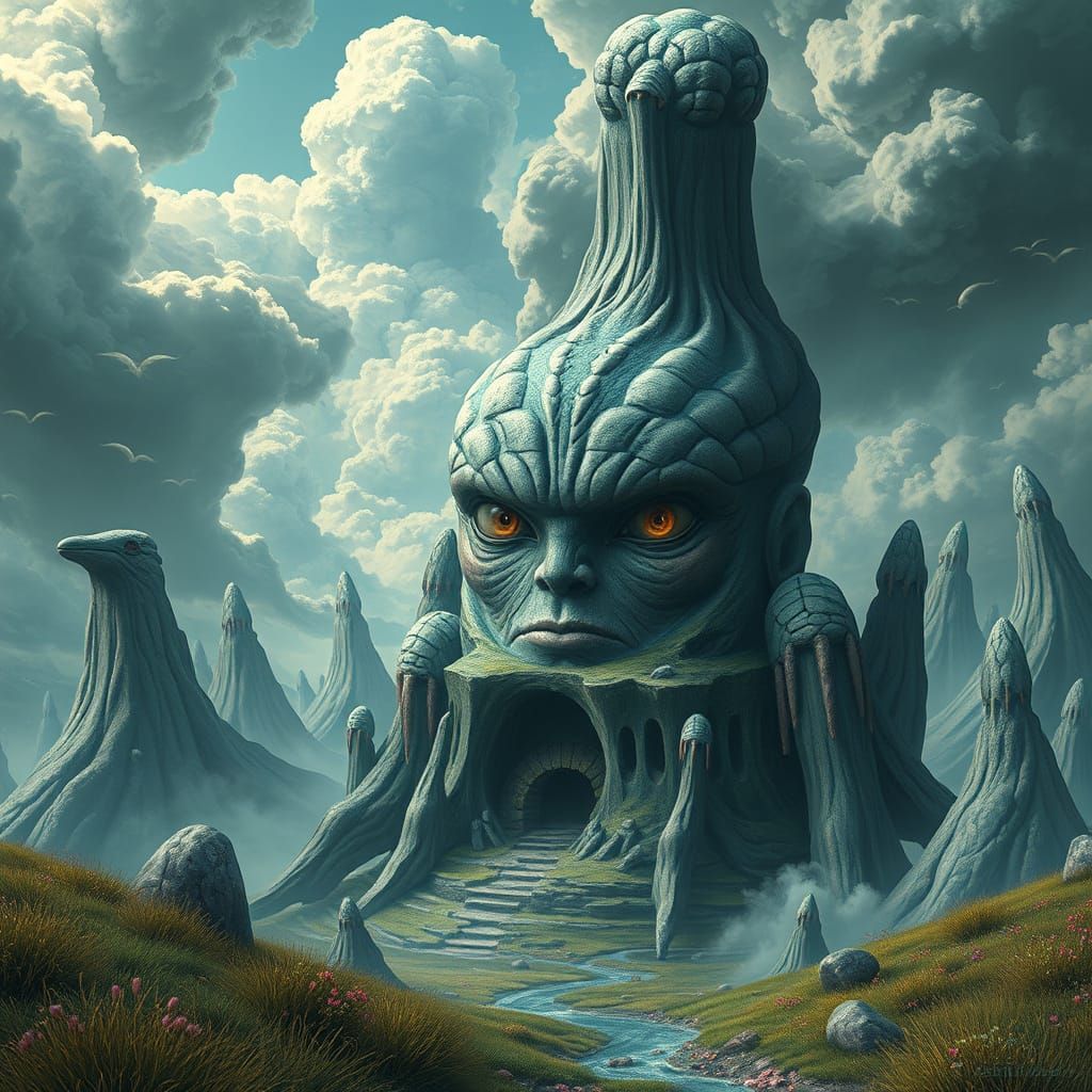 Surreal Dreamscape: Epic Digital Art in 32k UHD