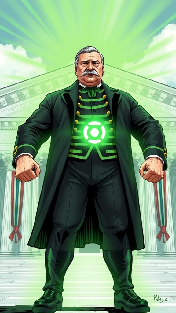 American President (William Howard Taft:1.5) as a Green Lant...