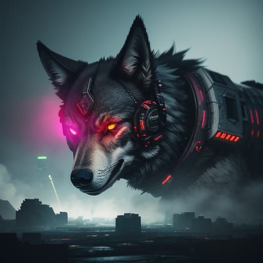 Cyberpunk Nuke Launcher with Neon Lights