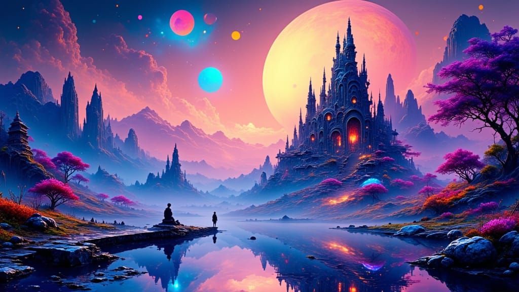 Exoplanet Lake Reflects a City Never Existed