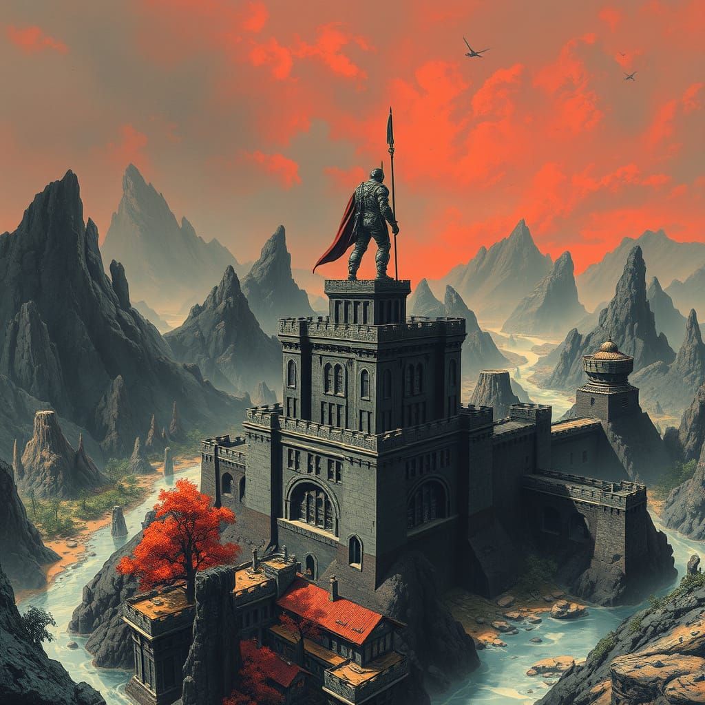 Ironclad Ruler Oversees Fortress City